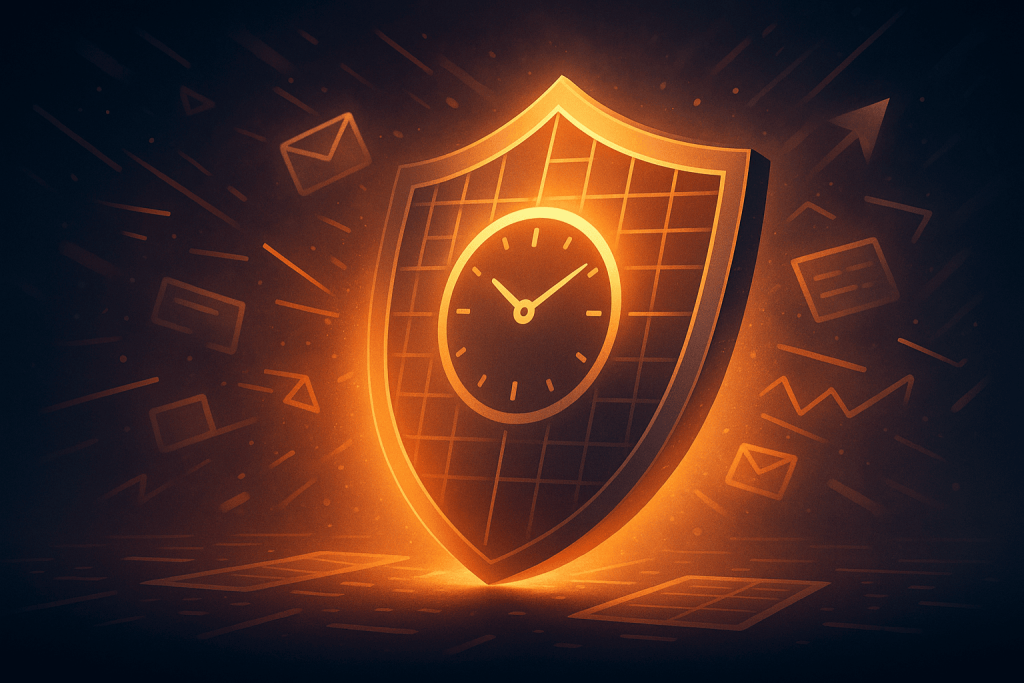 Shield of time deflecting distractions in a digital battle