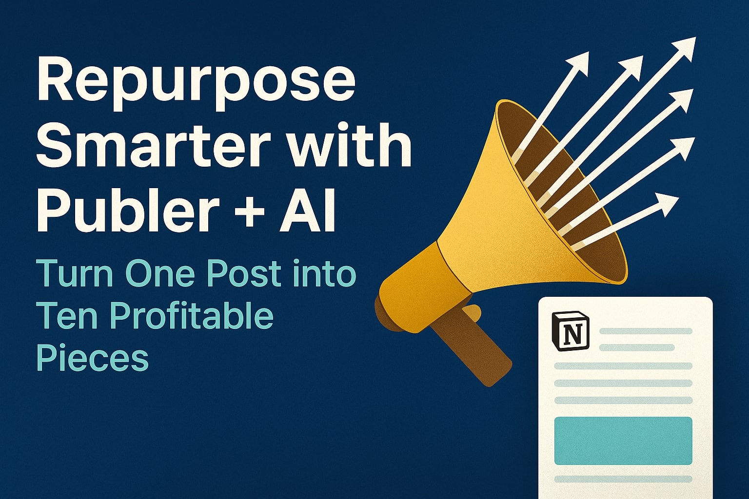 Freelancer repurposing content with Publer’s AI interface